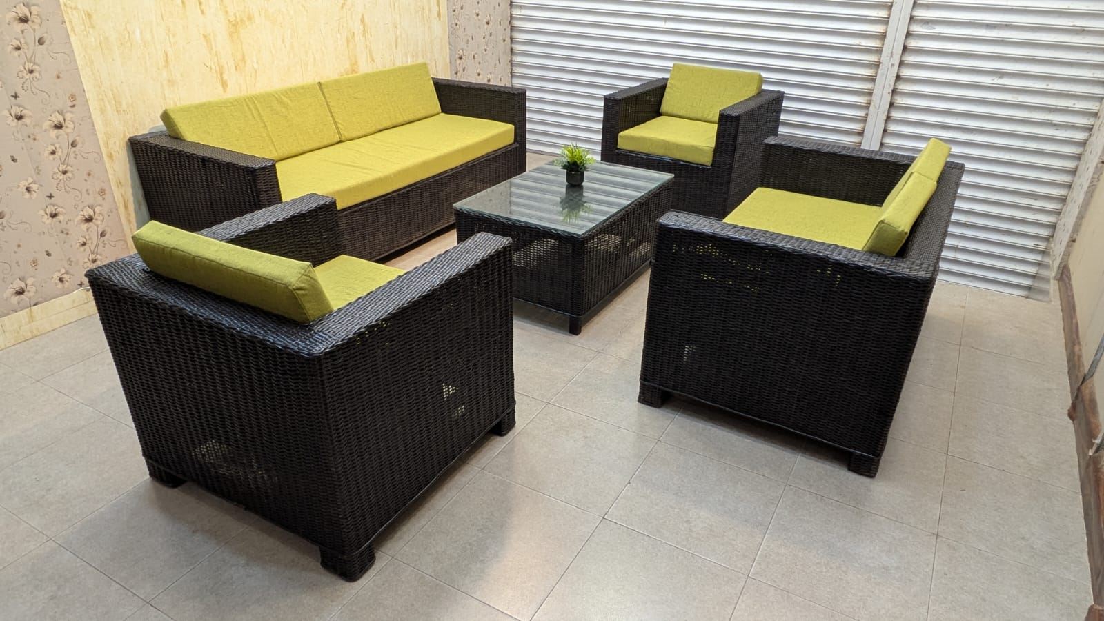Rattan 7 Seater Sofa Set With centre table