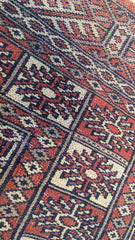 Vintage Bokhara Hand Knotted Carpet