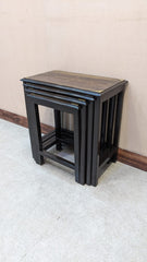 Solid Sheesham Wood Nesting Tables Set