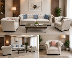 Modern Design 5 Seater Sofa Set