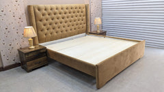 Divinecrafts Brand New King Size Bed with 2 Side Tables