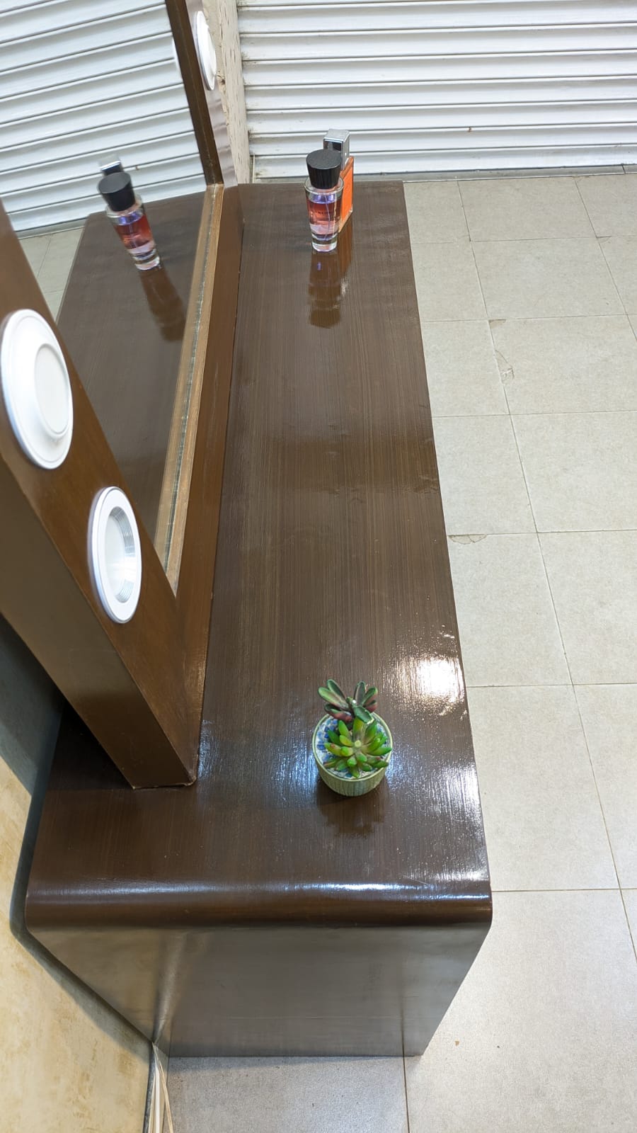 Console With Wall Mounted Mirror