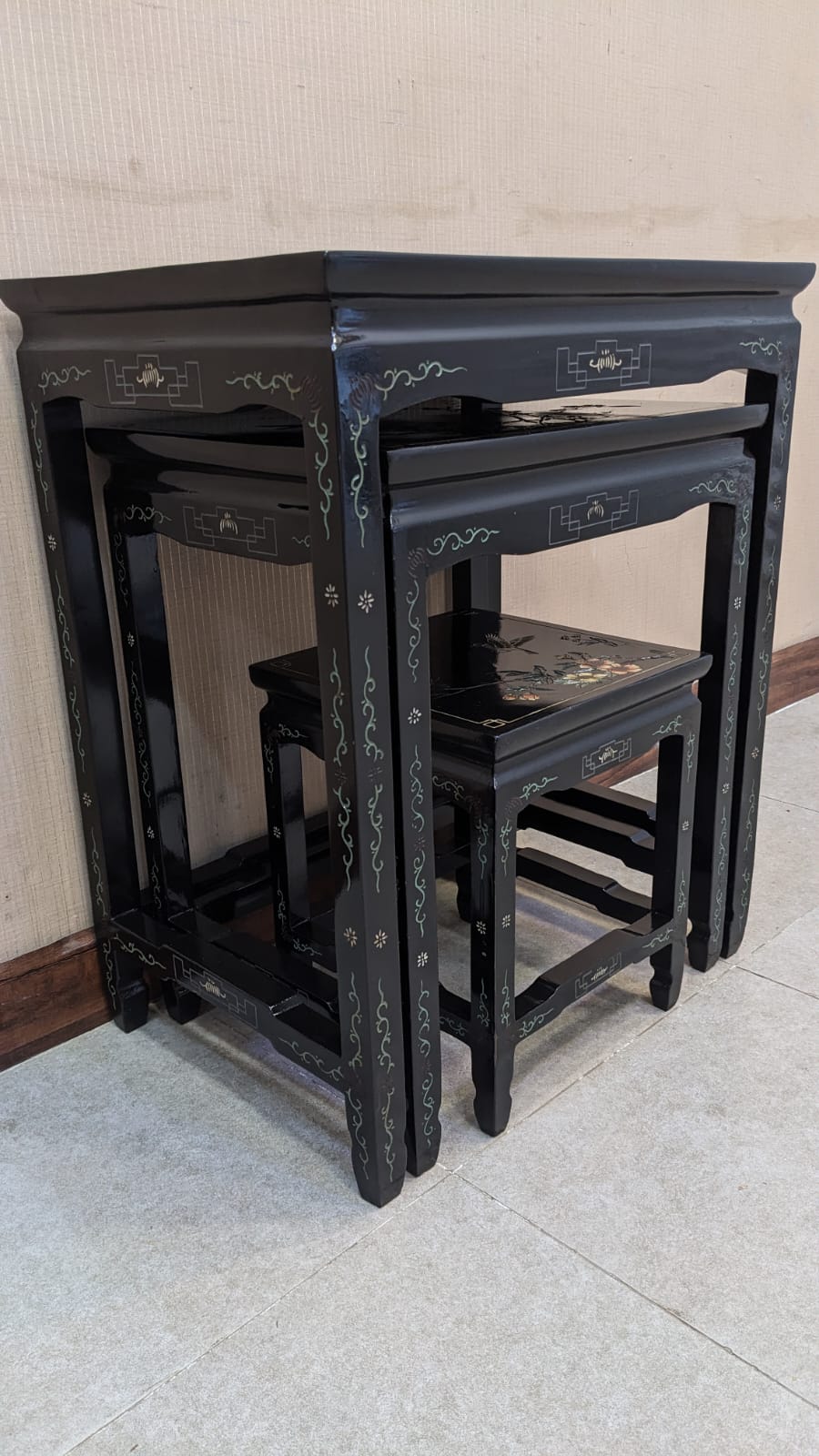 Imported Antique Chinese Nesting Tables Set