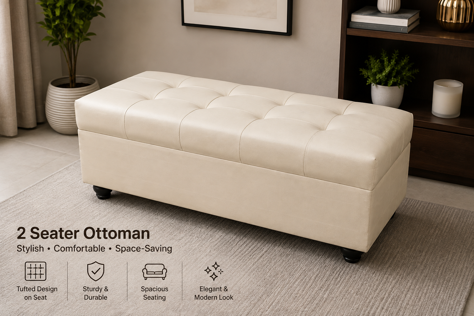 2 Seater Ottoman