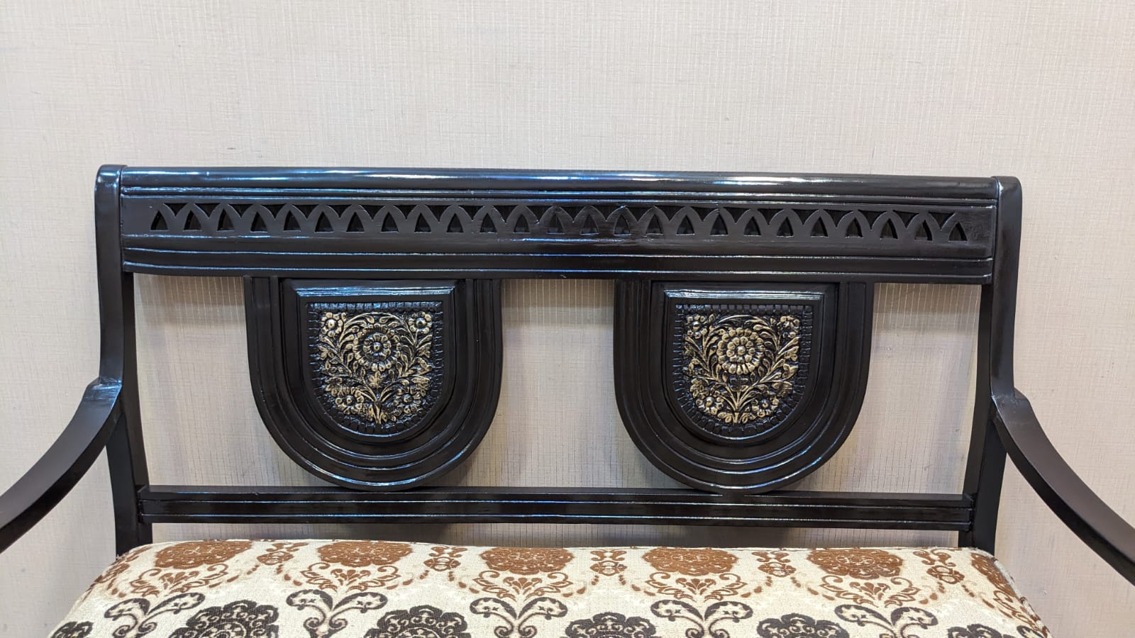 Solid Sheesham Wood 4 Seater Sofa Set