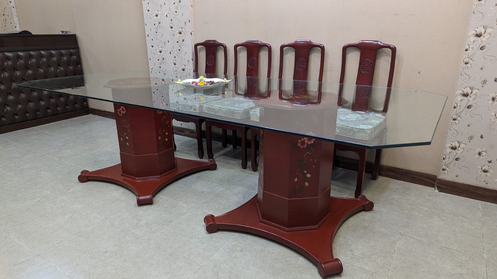 Antique Imported Chinese 10 Seater Dining Table