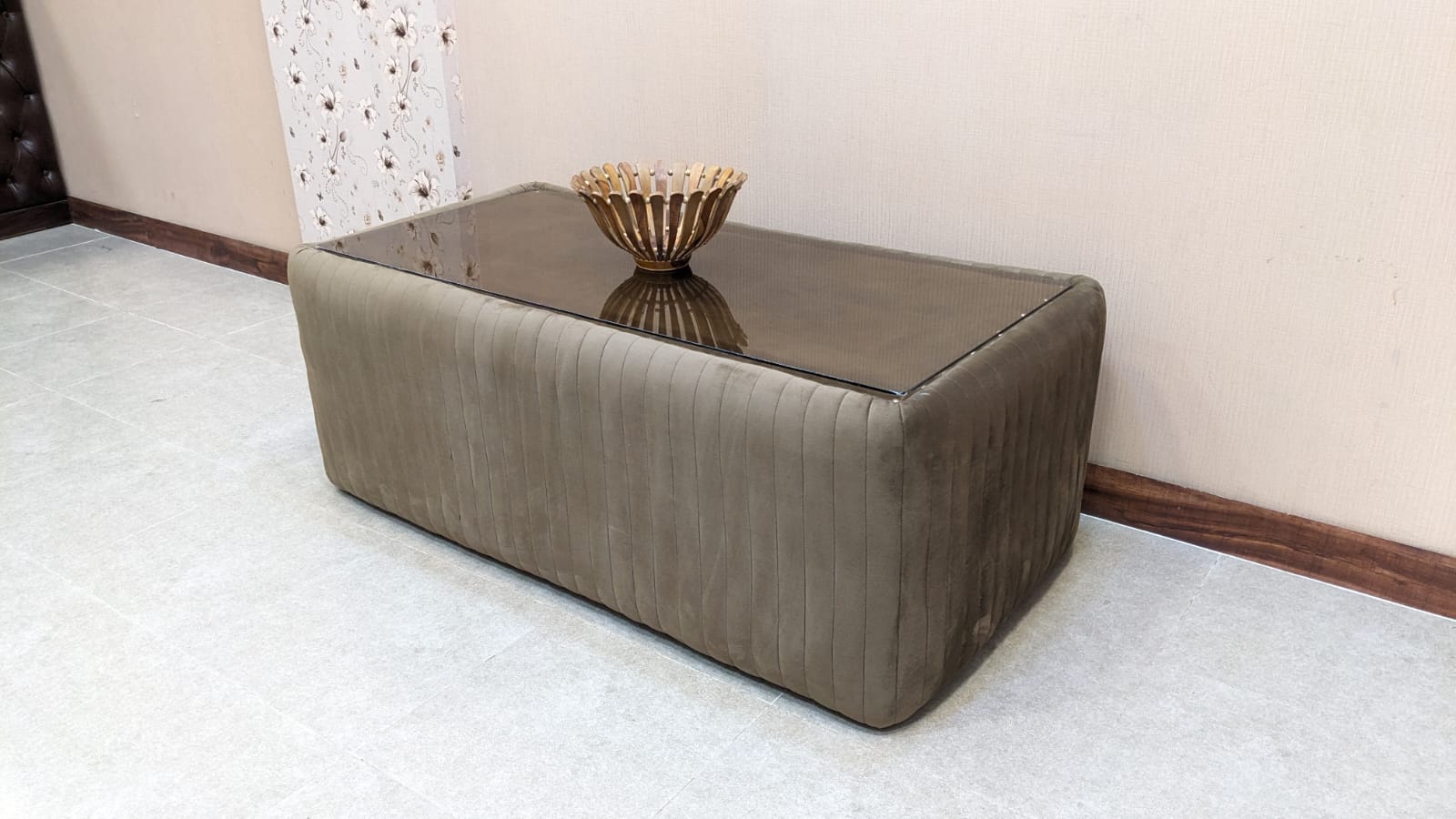 Center Table with Glass Top