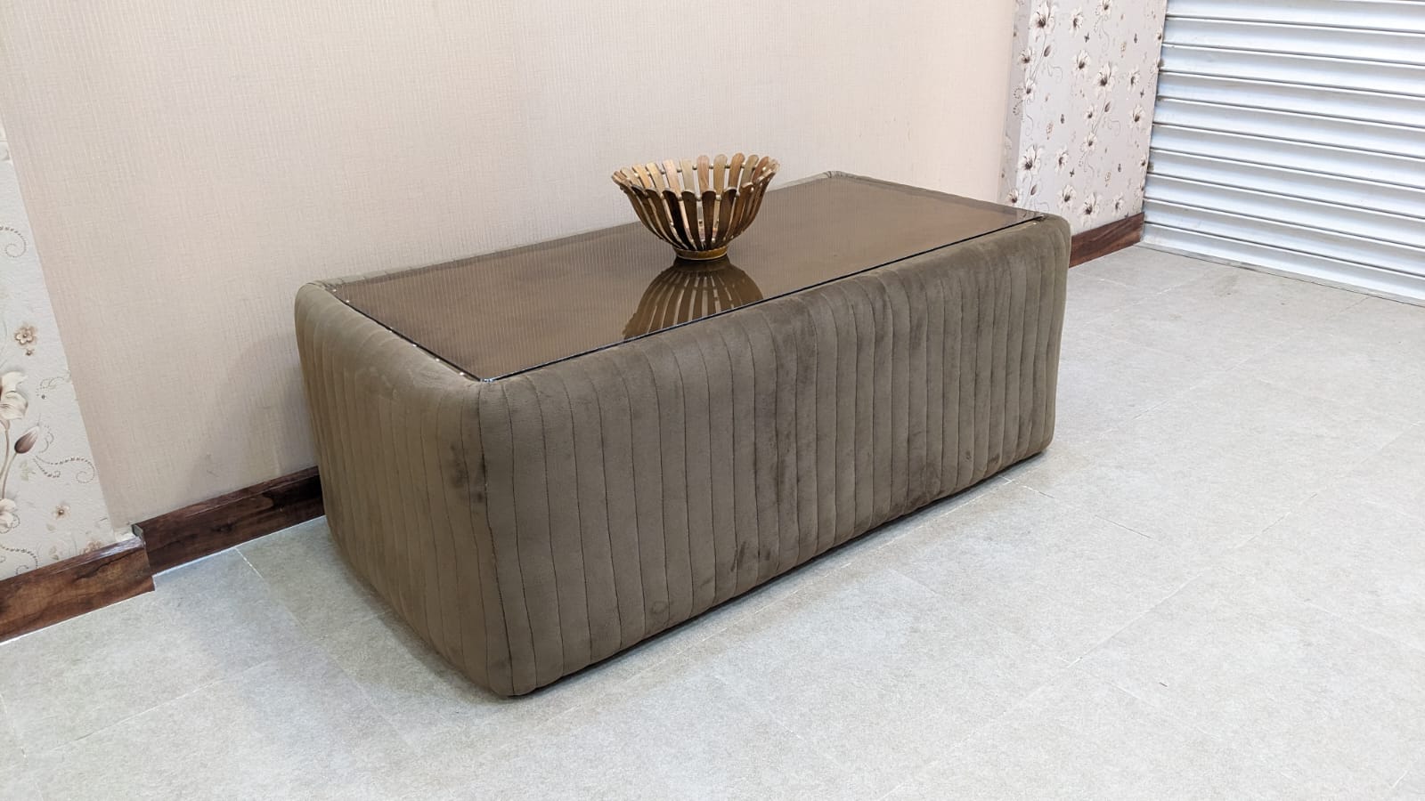 Center Table with Glass Top