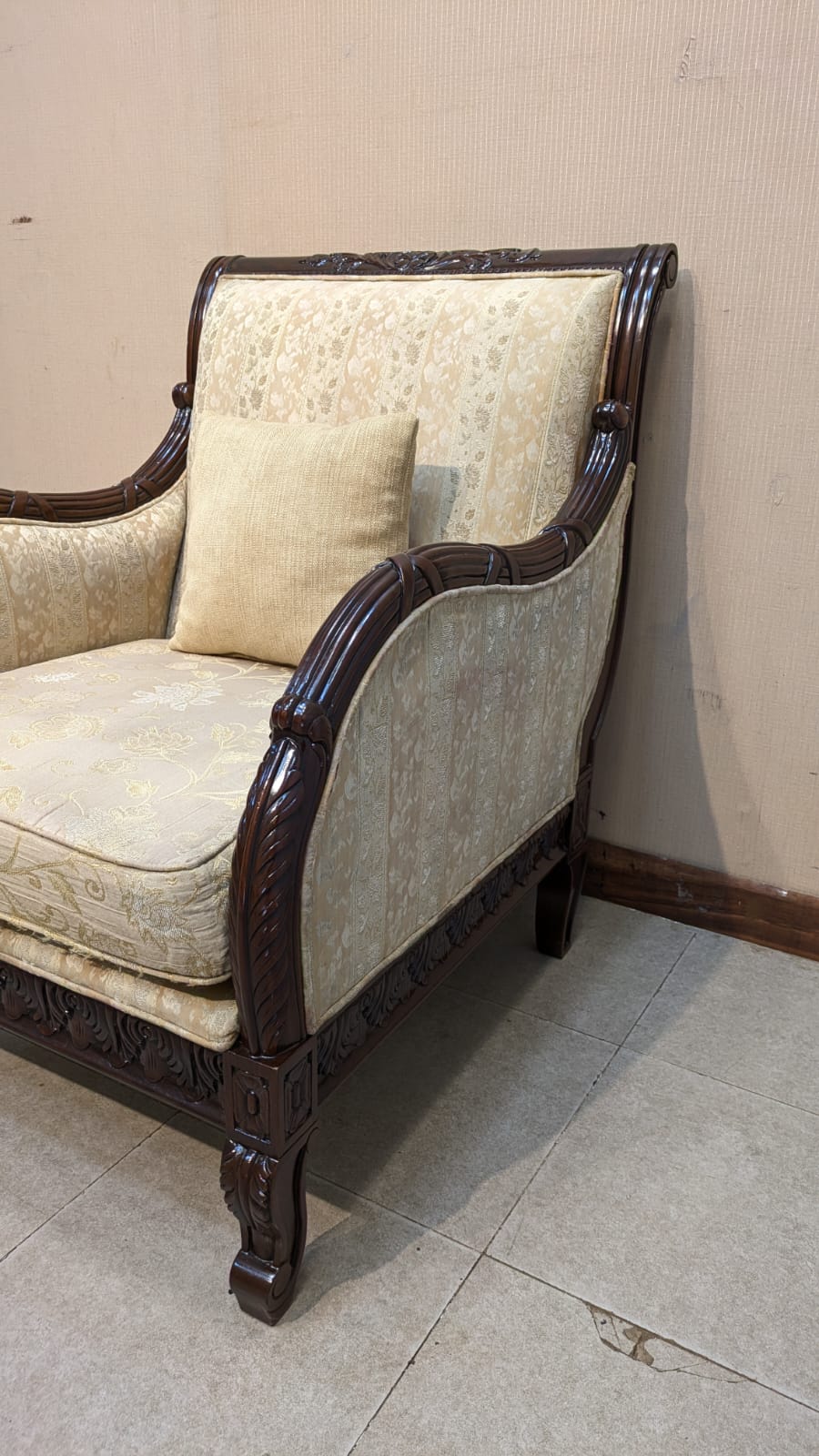 6 Seater Sofa Set with Center Table and 2 Side Tables Set