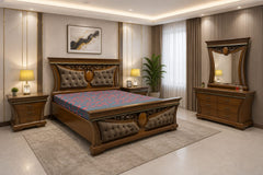 King Size Bed Set with Spring Air Mattress