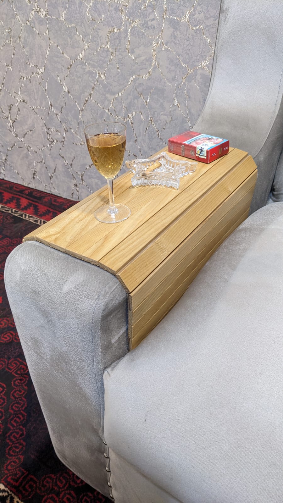 Brand New Wooden Sofa Armrest Table