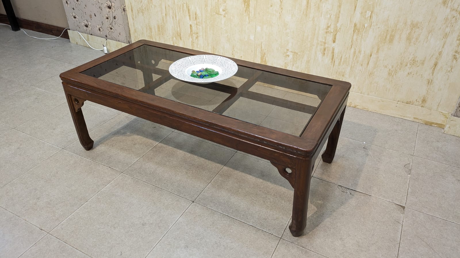Solid Sheesham Wood Center Table Set