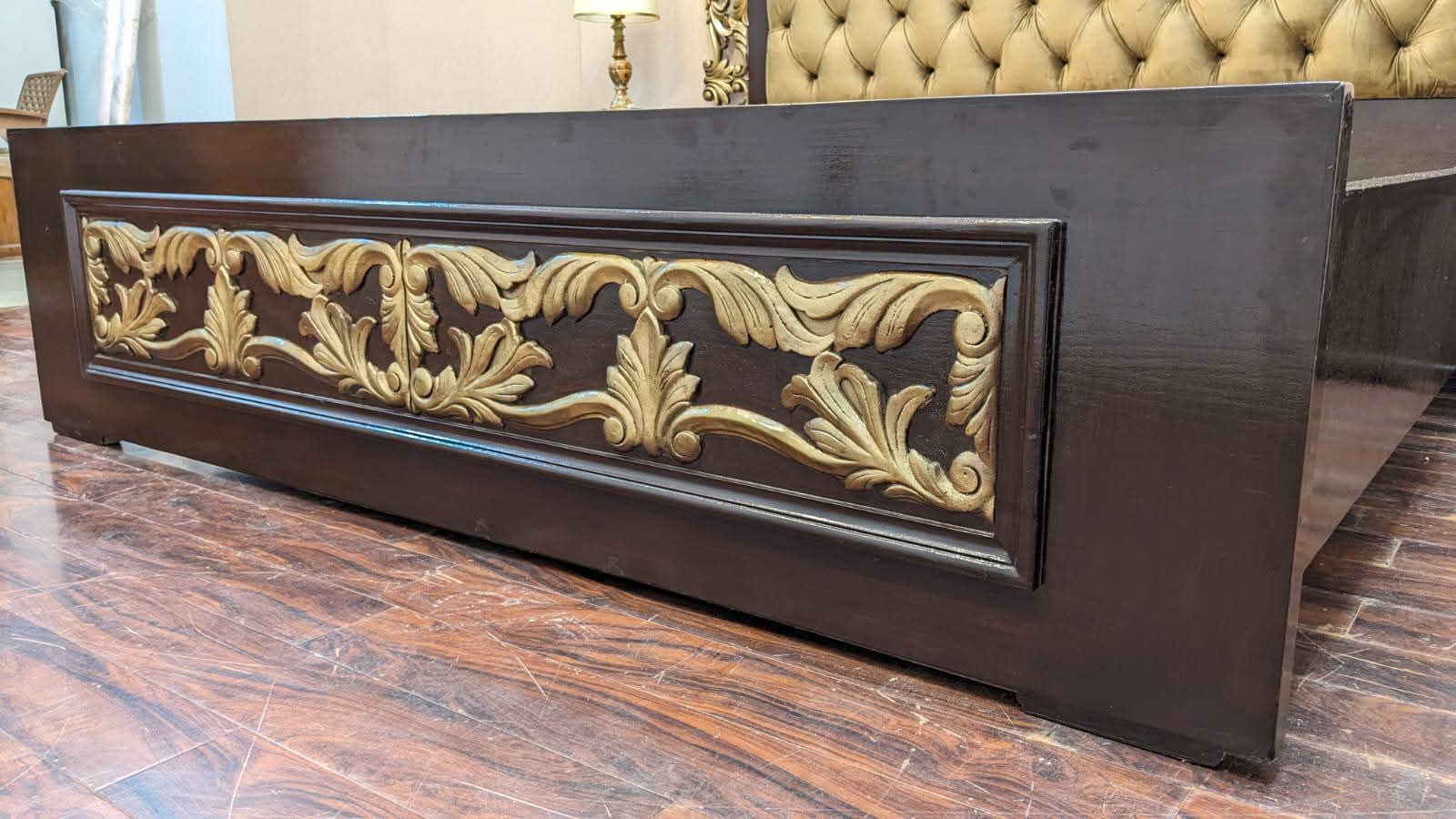 King Size Bed with 2 Side Tables and Dressing Table