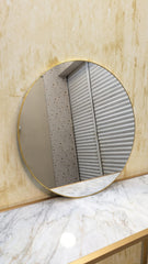 Console with Wall mounted mirror