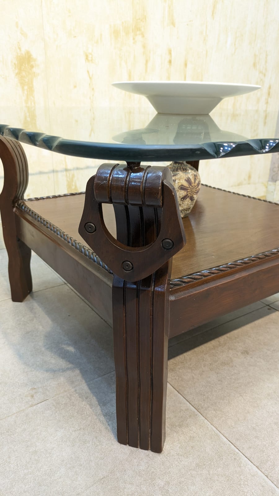 Center Table with 2 Side Tables Set