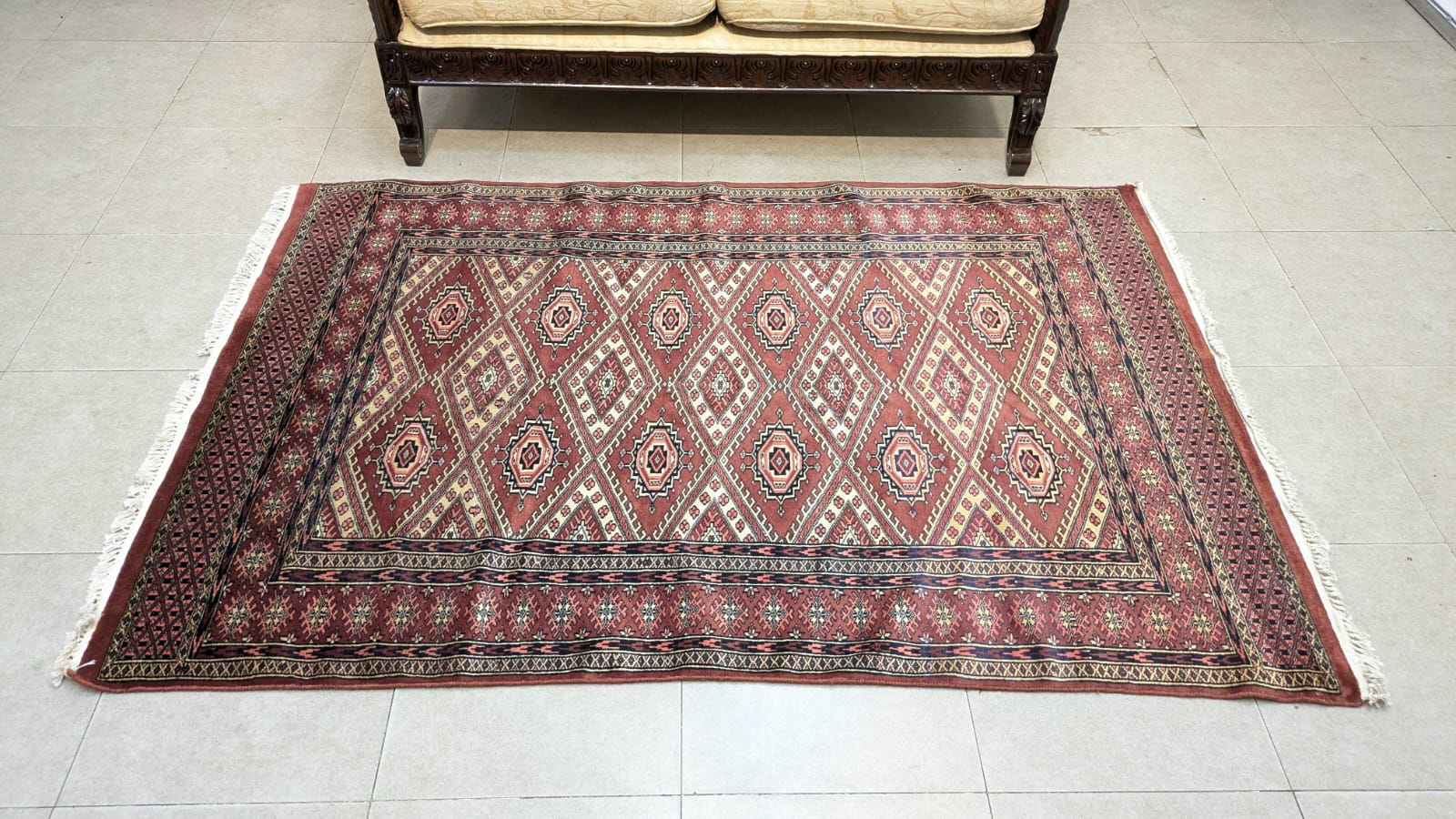 Vintage PAK Jaldar Hand Knotted Carpet