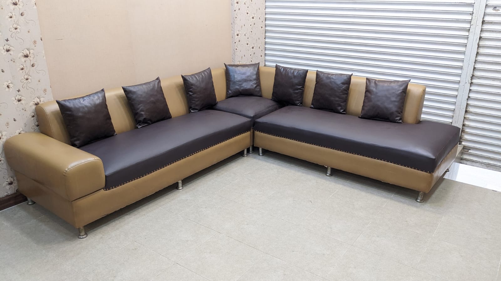 7 Seater L Shape Sofa Set