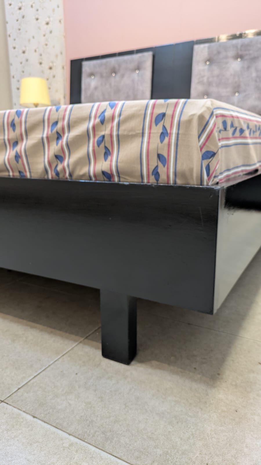 Habitt King Size Bed With 2 Side Tables