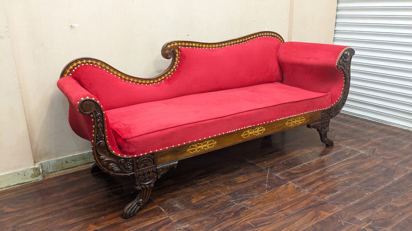 Solid Sheesham Wood 3 Seater Divan