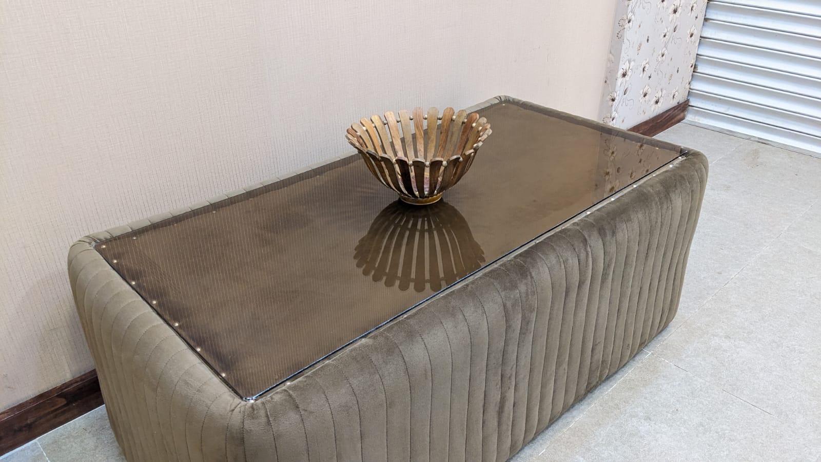 Center Table with Glass Top