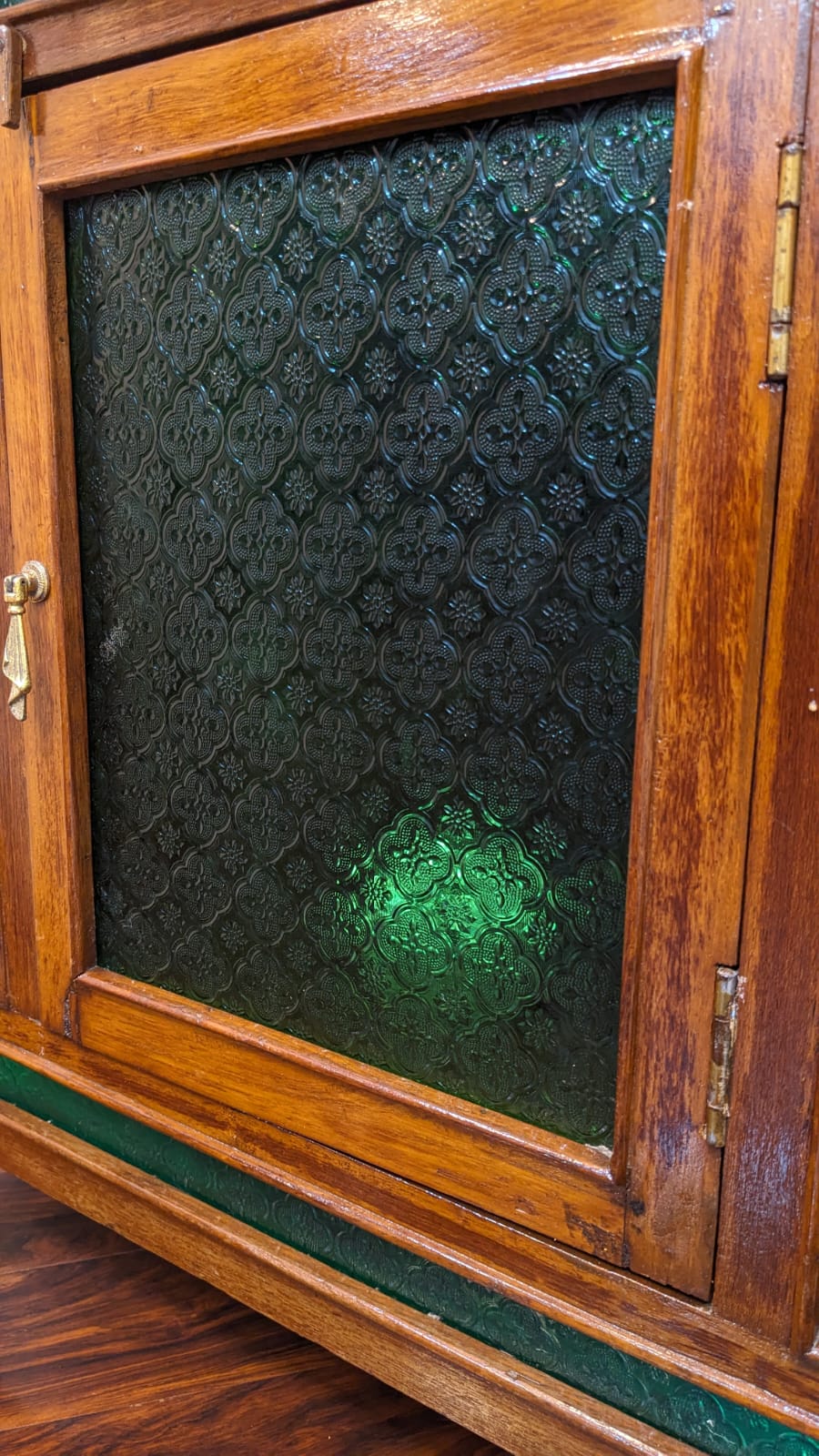Antique Pure Burma Teak Wood Display Corner