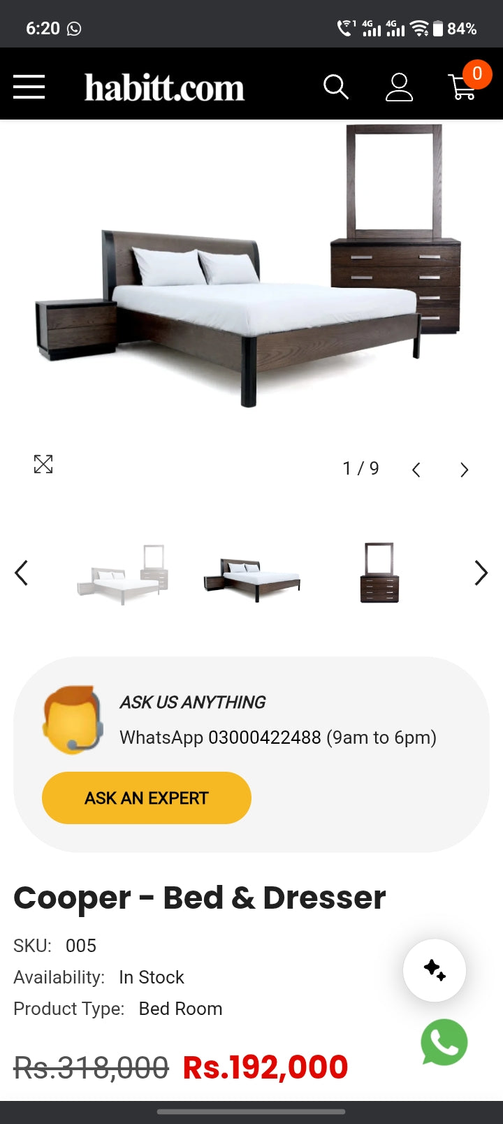 Habitt Cooper King Size Bedroom Set
