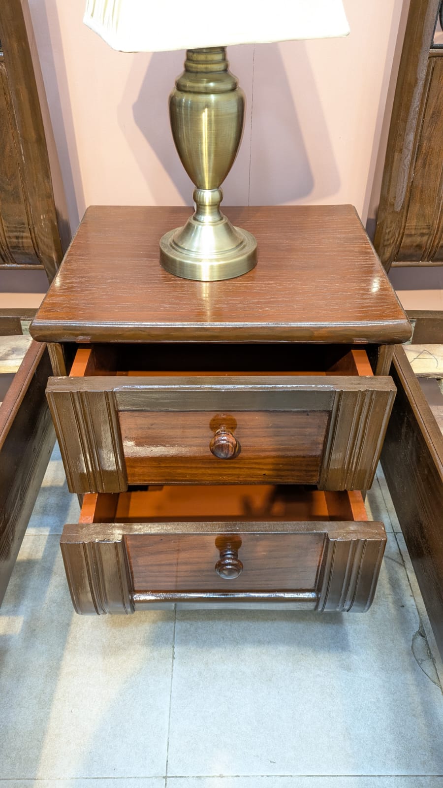Solid Sheesham Wood pair Of Single Bed