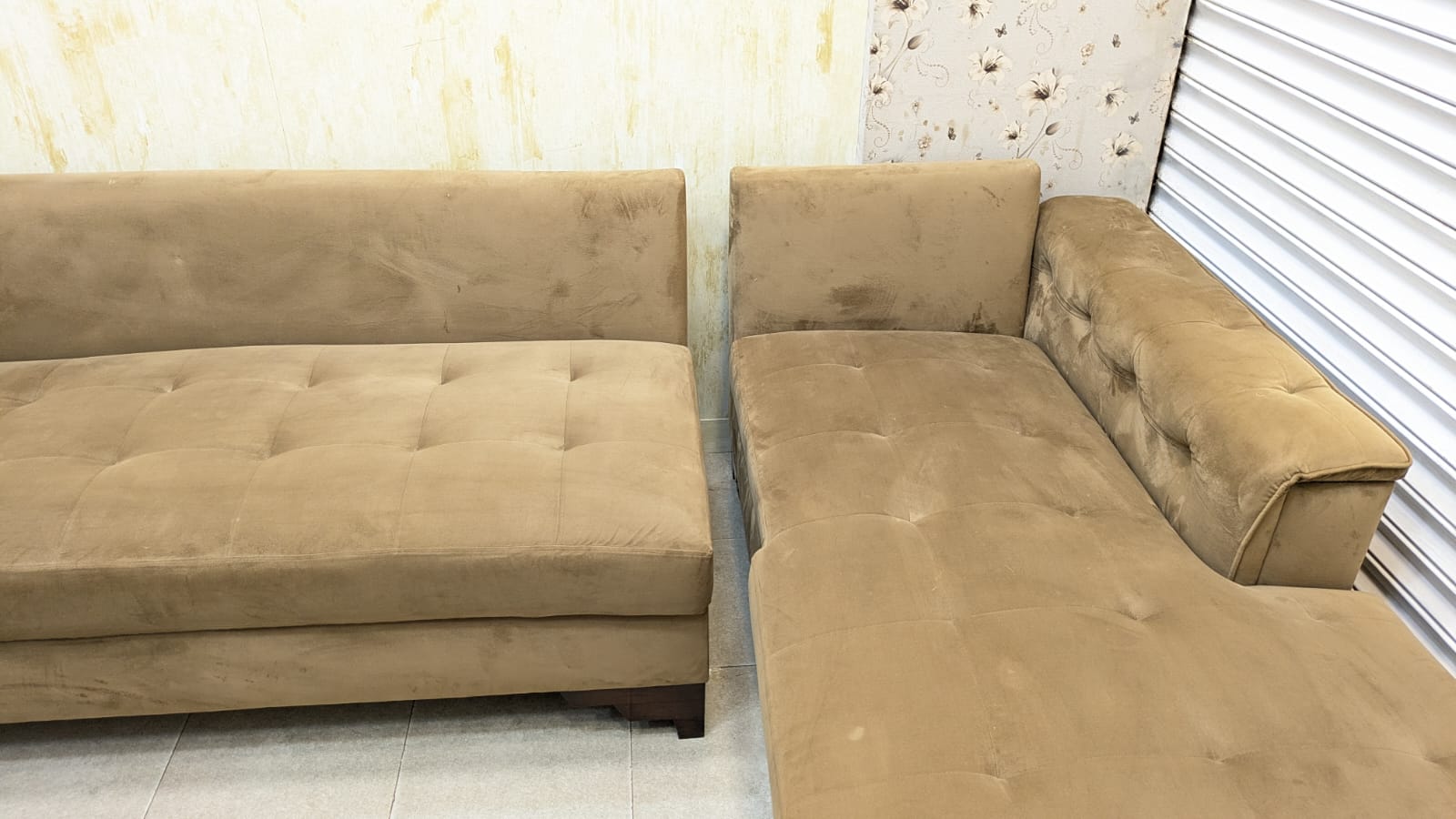 6 Seater L Shape Sofa Set