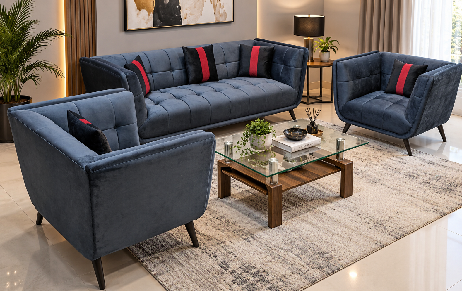 5 Seater Sofa Set