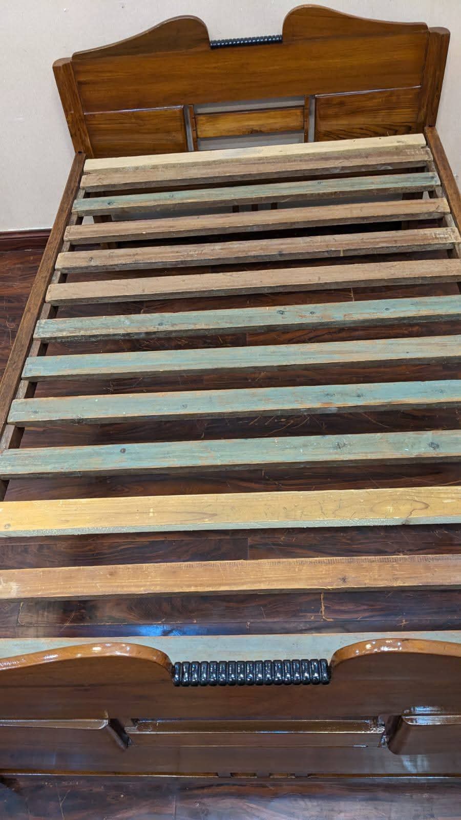 🔥Antique🔥 Solid Burma Teak Wood Twin Size Bed
