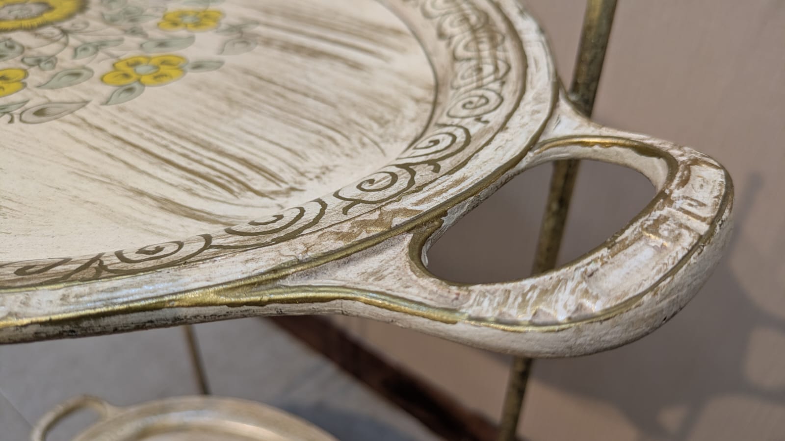 Kalamkaar Furniture Hand Painted Trolley