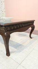 Solid Sheesham Wood Centre Table With 2 Side table Set