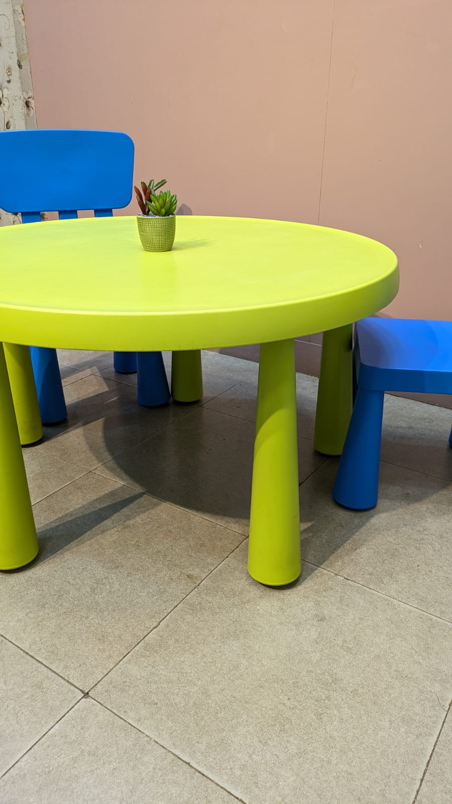 IMPORTED IKEA MAMMUT KIDS TABLE & CHAIRS SET