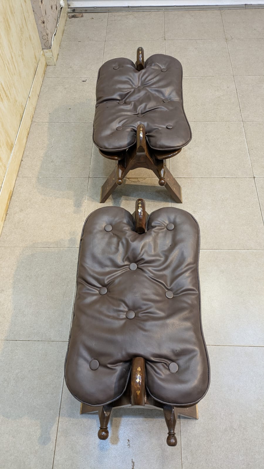 Beautiful solid sheesham wood Pair of Camel Stool