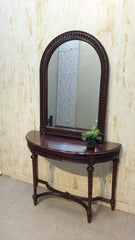 Console with wall Mounted Mirror