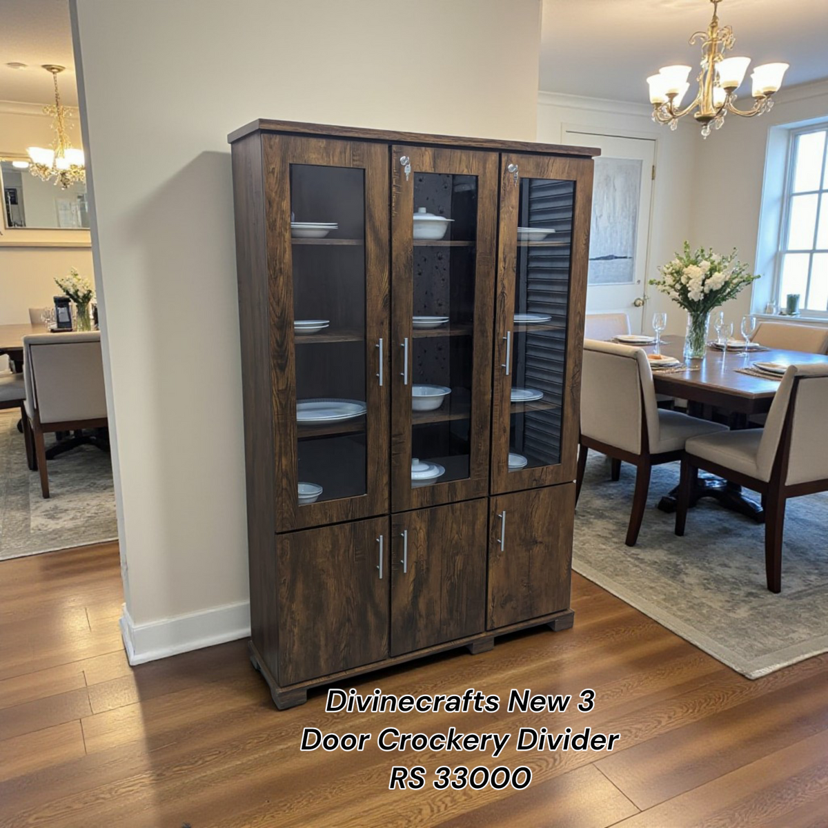 New 3 Door Crockery Divider