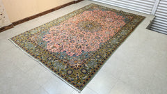 Vintage Kashan Hand Knotted Carpet