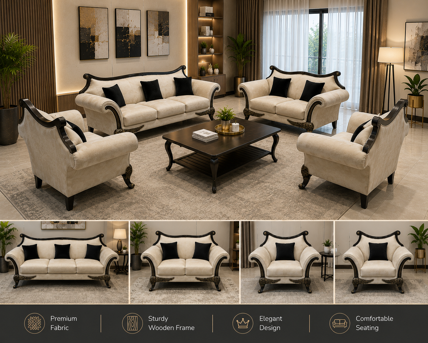 7 Seater Sofa Set