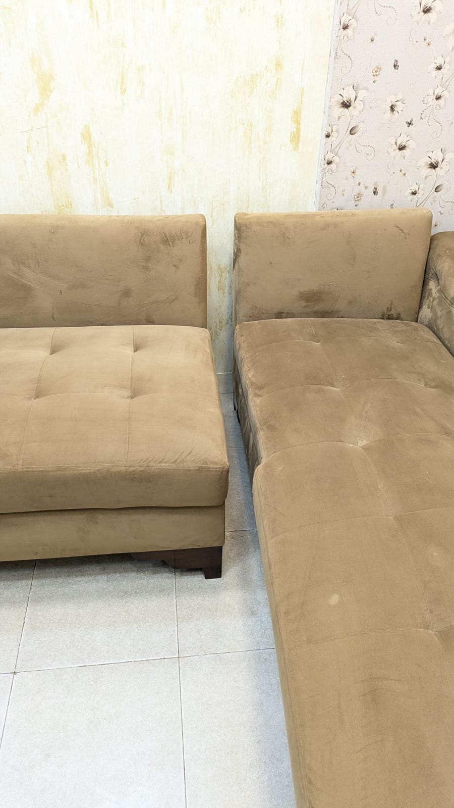 6 Seater L Shape Sofa Set