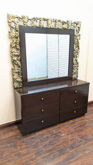 King Size Bed with 2 Side Tables and Dressing Table