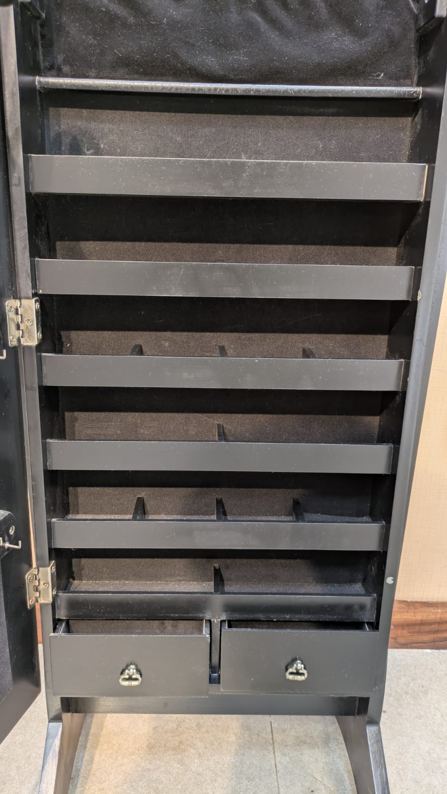 Imported Jewelry Cabinet with Full Length Mirror