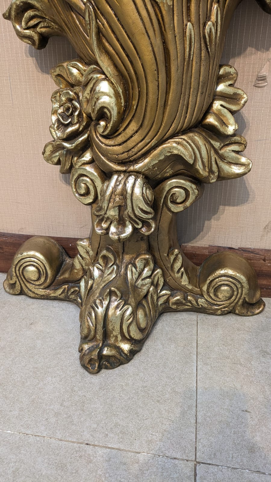 Console with Wall Mounted Mirror
