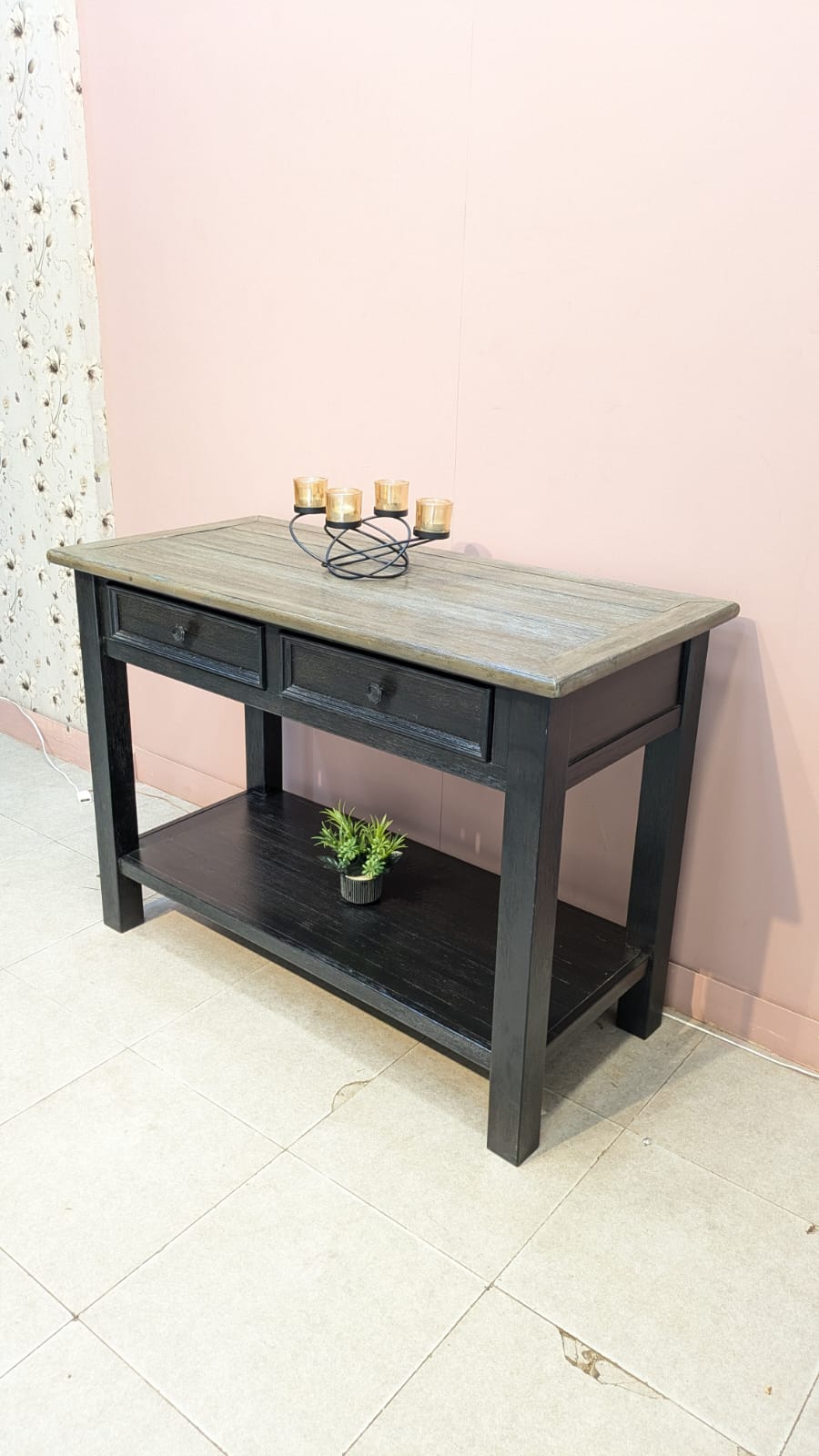 Imported American Ashley Furniture Tyler Greek Console Table