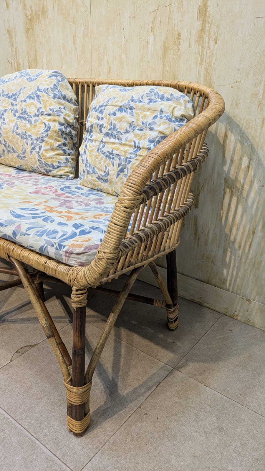 Cane Rattan 4 Seater Sofa Set