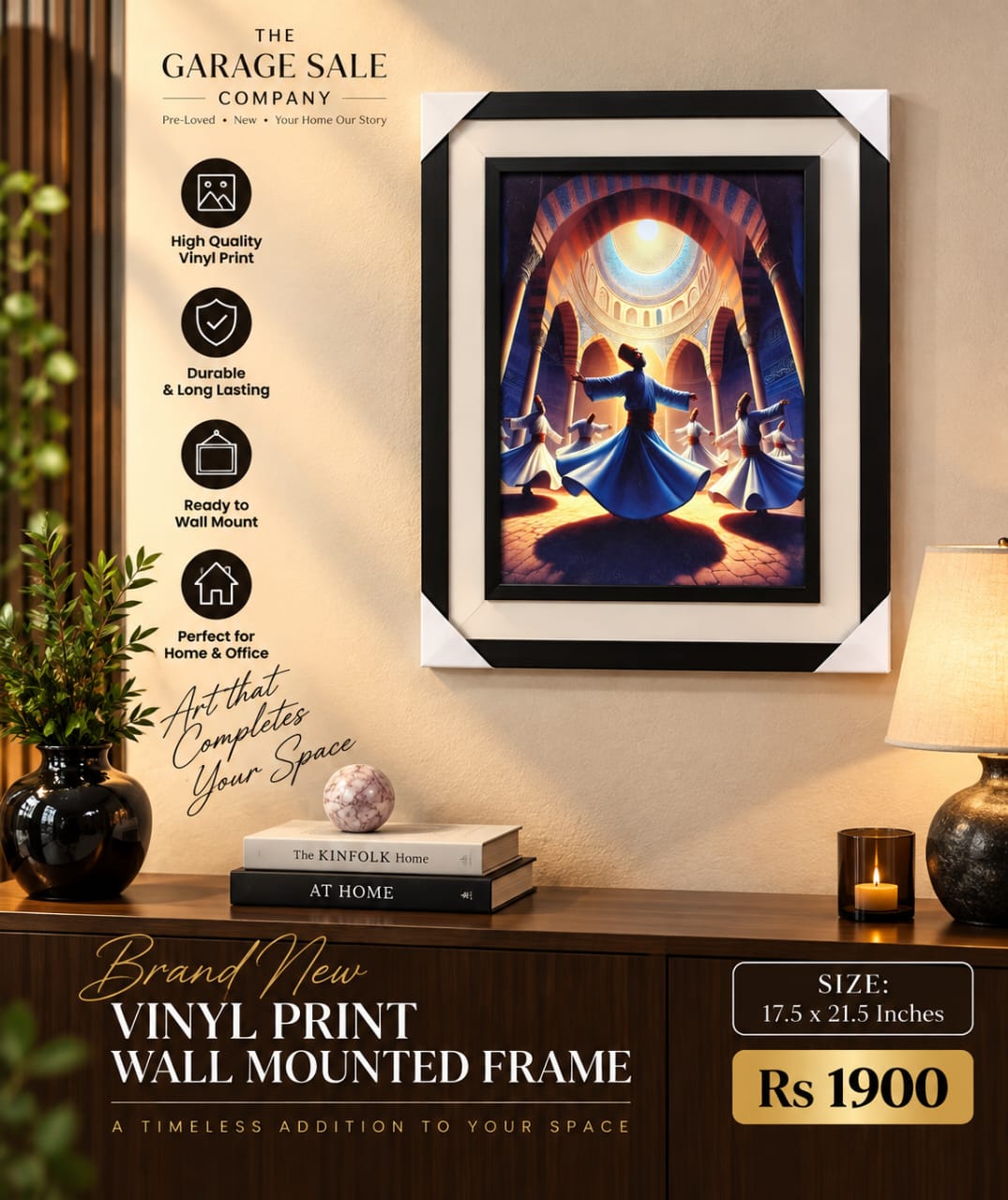 Wall Mounted Vinyl Frame