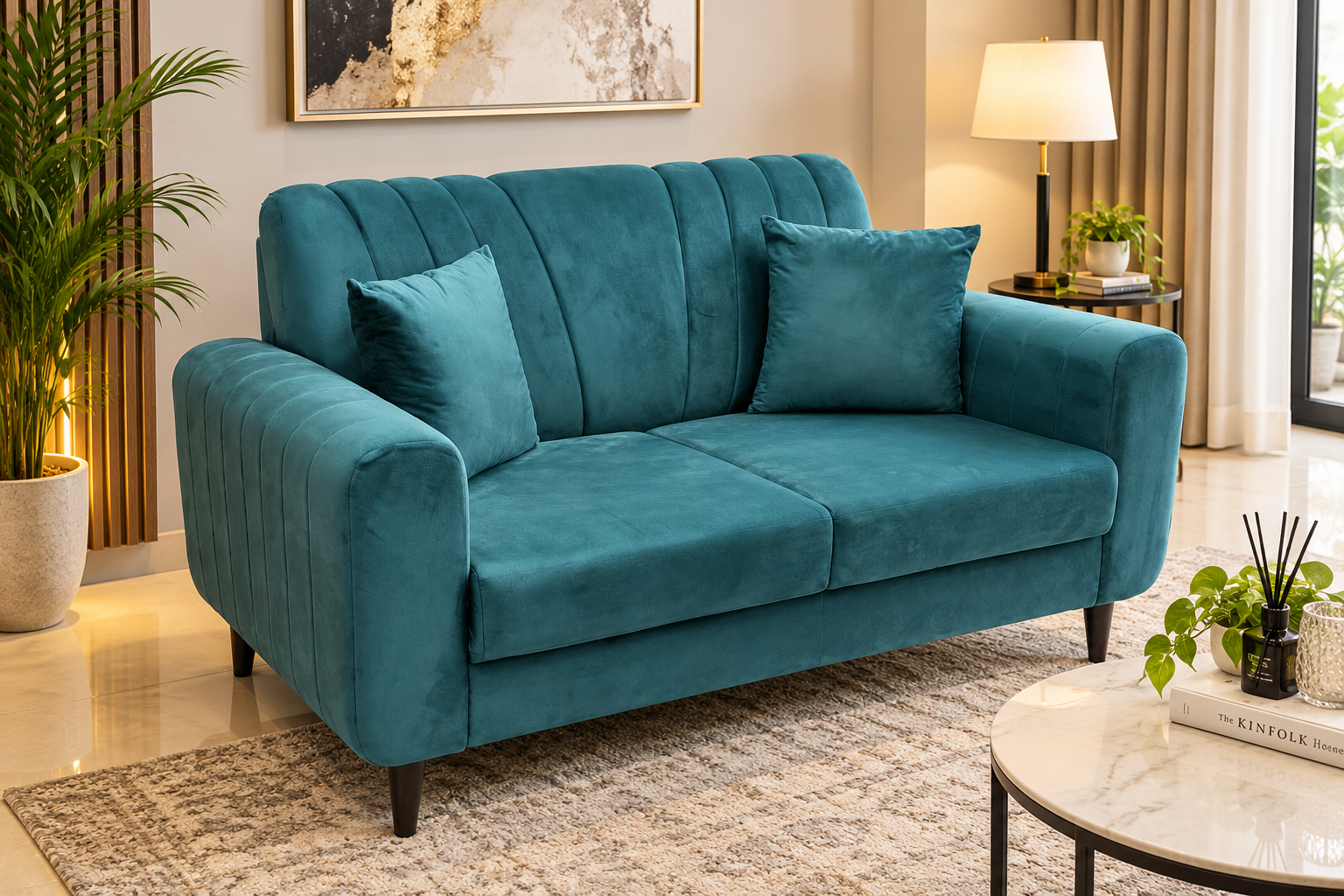 Comfortable 2-Seater Sofa – Stylish & Cozy
