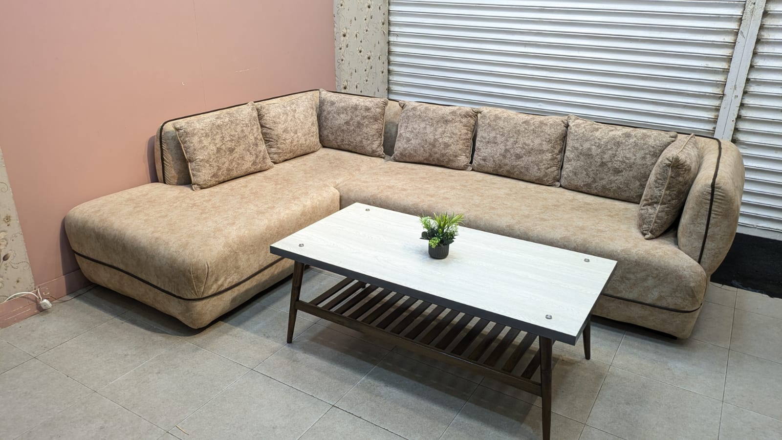 L Shape 6 Seater Sofa Set