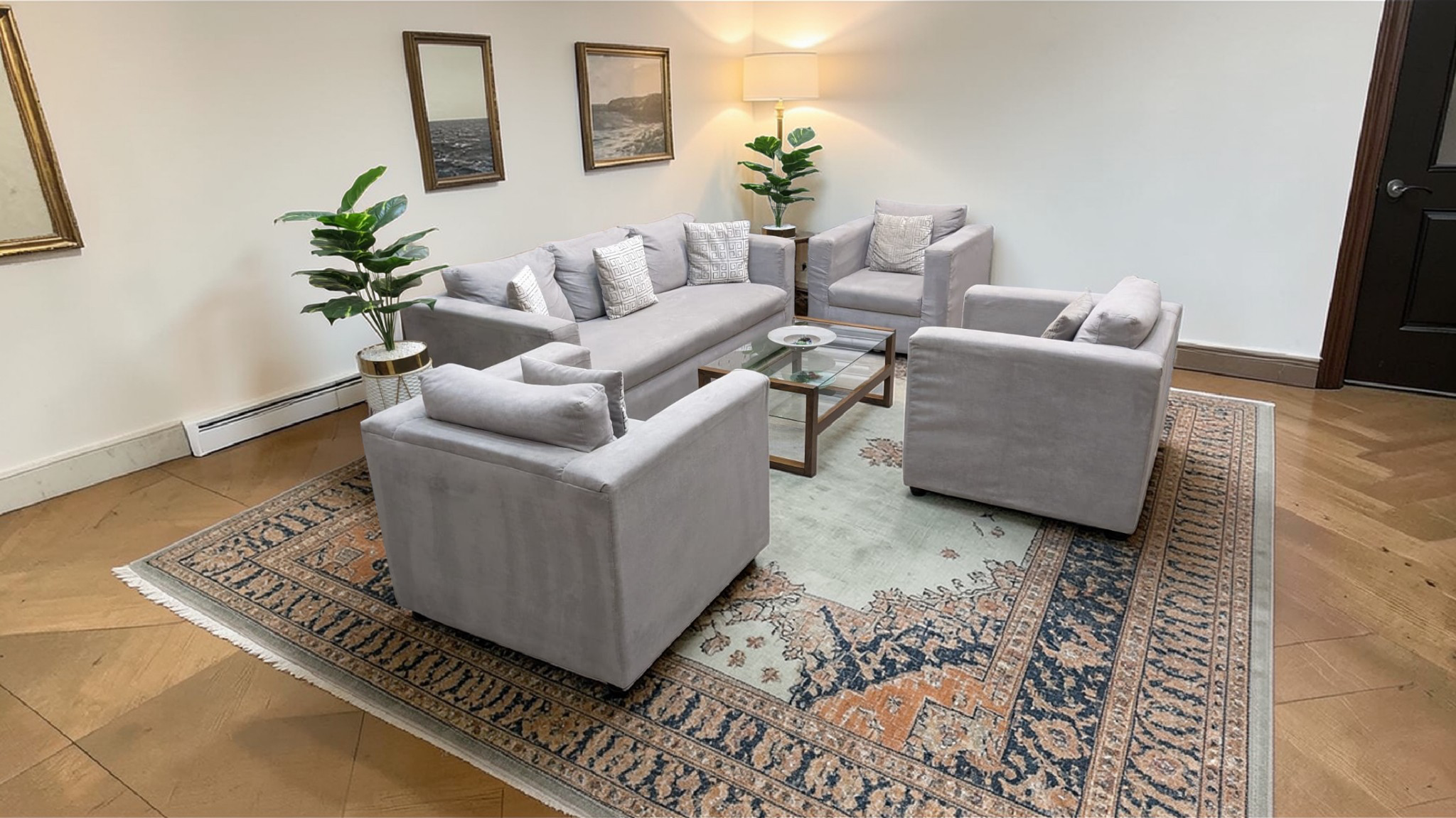 Imported Purchased From Finland 6 Seater Sofa Set