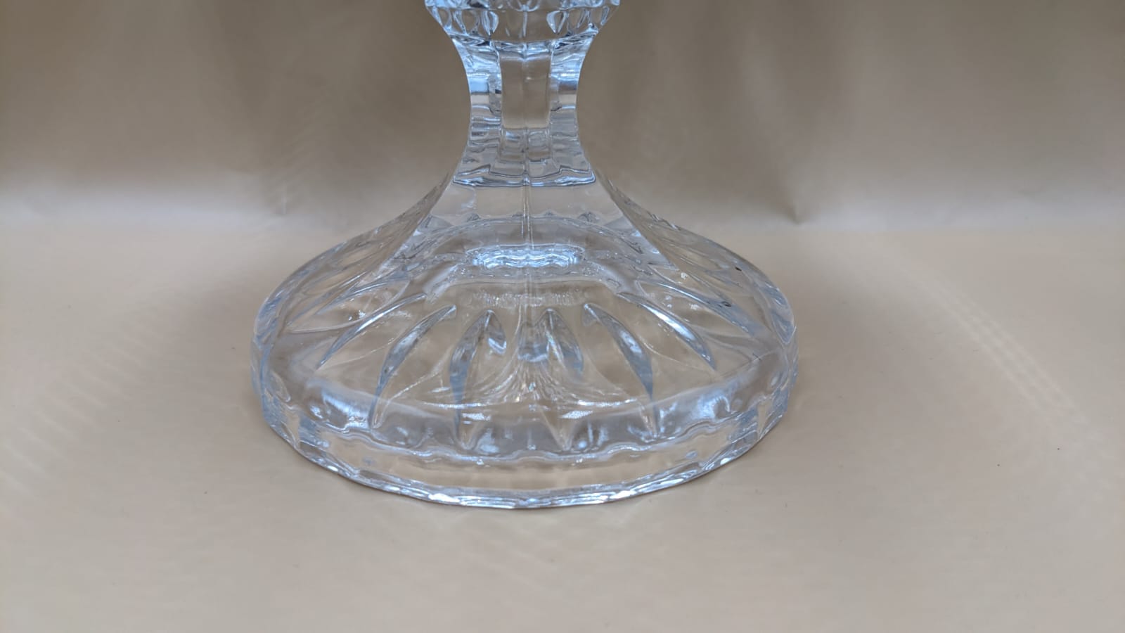Imported Crystal Pedestal Fruit Bowl