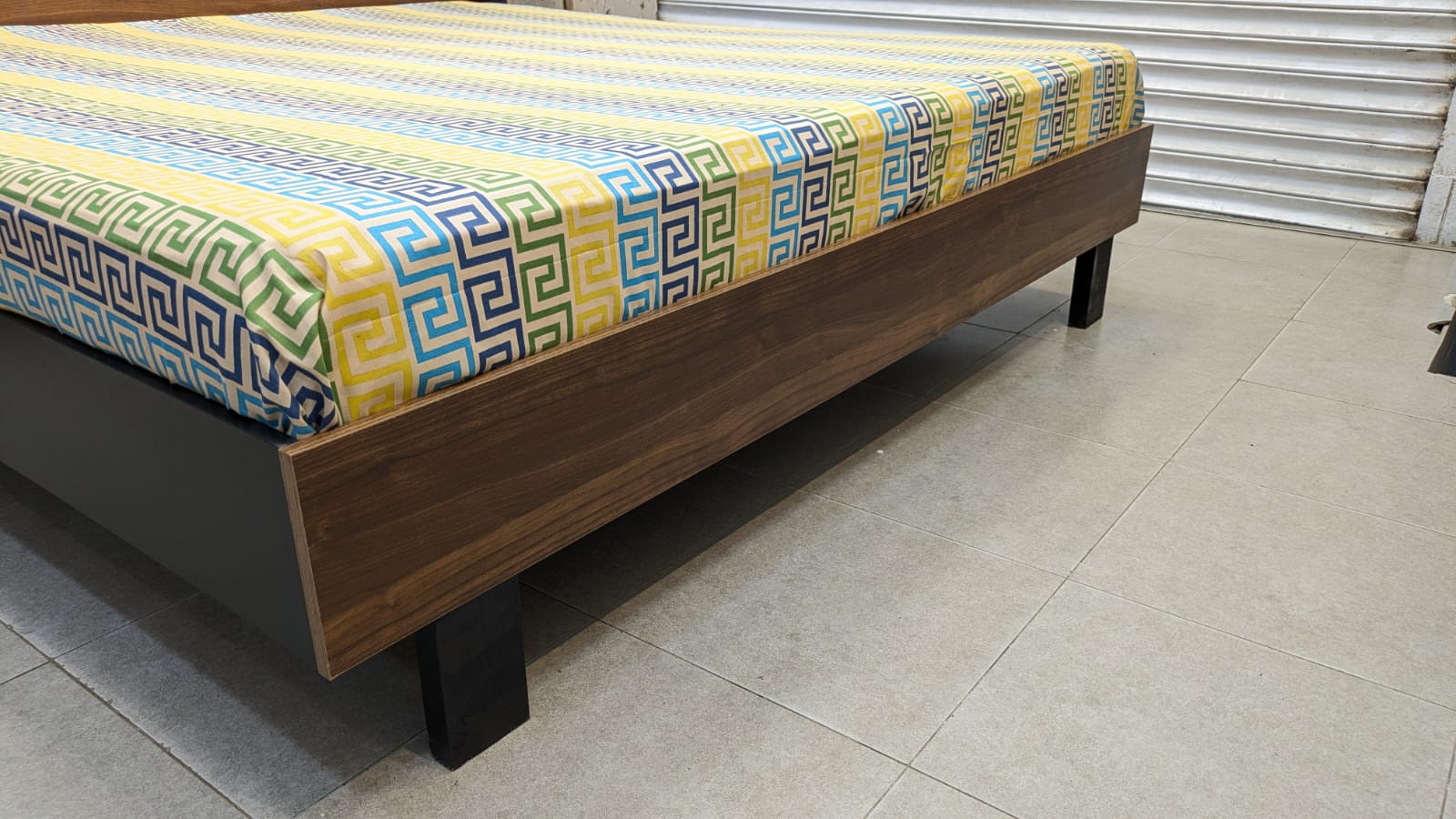 Habitt King Size Bed With 2 Side Tables and Mattress